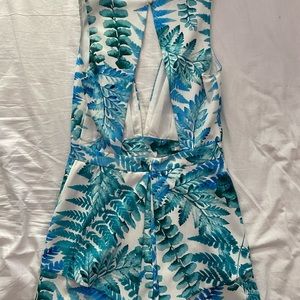 Plant Print Romper